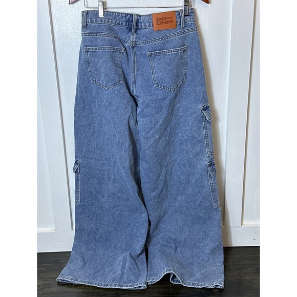 Princess Polly Tamba Denim Cargo Jeans Skater High Waist Wide Leg Size 6 NWT - Picture 6 of 6
